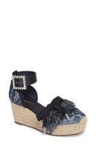 Women's Marc Jacobs Maggie Platform Espadrille Us / 35eu - Blue