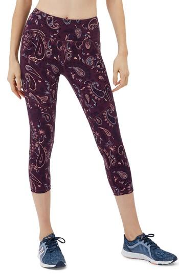 Women's Sweaty Betty Power Workout Crop Leggings - Red