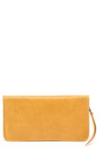 Women's Hobo Remi Calfskin Leather Zip-around Wallet - Yellow