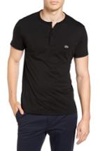Men's Lacoste Henley T-shirt (4xl) - Black