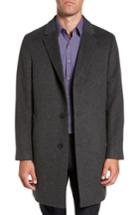 Men's Nordstrom Men's Shop Mason Wool & Cashmere Overcoat R - Grey