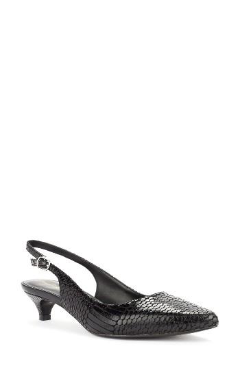 Women's Shoes Of Prey X Eleanor Pendleton Kitten Heel Slingback Pump