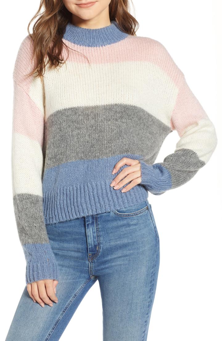 Women's Rebecca Minkoff Kendall Stripe Sweater - Blue