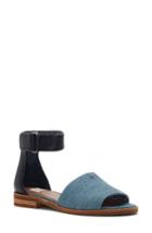 Women's Ed Ellen Degeneres Soomi Ankle Strap Sandal M - Blue