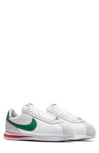 Men's Nike Cortez Basic Nylon Sneaker M - White
