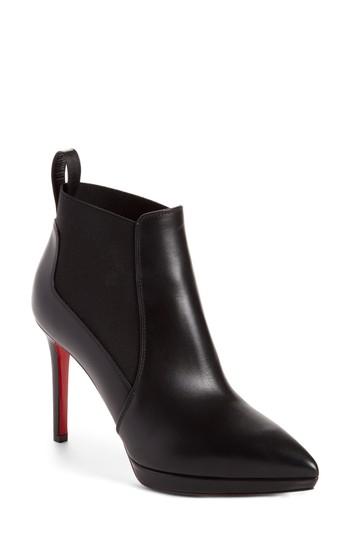 Women's Christian Louboutin Crochinetta Bootie Us / 35eu - Black