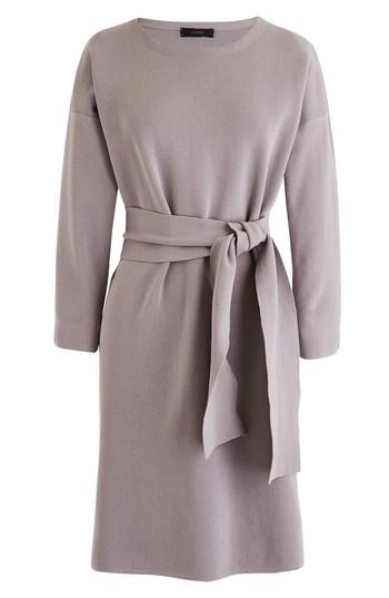 Women's J.crew Tie Waist Knit Dress, Size - Grey
