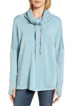 Women's Caslon Off-duty Funnel Neck Sweatshirt - Blue