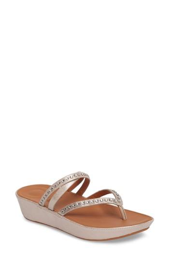 Women's Fitflop Linny Embellished Slide Sandal M - Pink