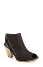 Women's Paul Green 'cayanne' Leather Peep Toe Sandal Us / 3.5uk - Black