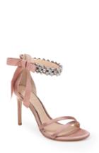 Women's Jewel Badgley Mischka Debra Ankle Strap Sandal M - Pink