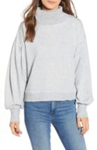 Women's Bp. Rib Trim Sweatshirt, Size - Grey