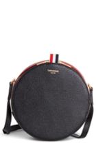 Thom Browne Hat Box Jr. Leather Crossbody Bag - Black