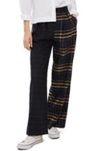 Women's Topshop Sammy Mixed Check Wide Leg Trousers