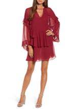 Women's Chelsea28 Ruffle Layer Minidress, Size - Red