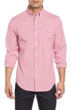 Men's Vineyard Vines Buttonbush Slim Fit Check Sport Shirt - Red