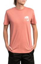 Men's Rvca Squircle Graphic T-shirt - Coral