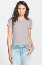 Women's James Perse Sheer Slub Crewneck Tee - Beige