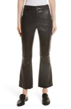 Women's Helmut Lang Stretch Leather Flare Pants