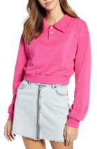 Women's Bp. Polo Sweatshirt, Size - Pink
