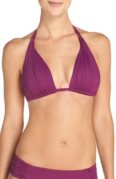 Women's La Blanca 'island Blanca' Halter Bikini Top - Purple