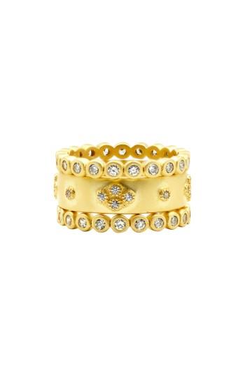Women's Freida Rothman Audrey Set Of 3 Cubic Zirconia Stacking Rings