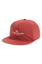 Men's Quiksilver Originator Snapback Baseball Cap - Red