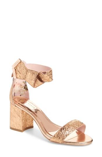 Women's Ted Baker London Kerria Block Heel Sandal M - Pink