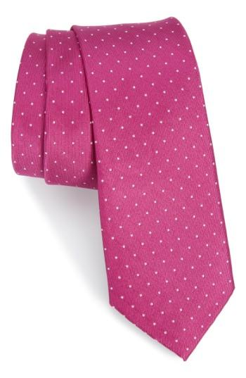 Men's Nordstrom Men's Shop Hartwell Dot Silk Skinny Tie