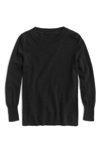 Women's J.crew Crewneck Cashmere Sweater - Black