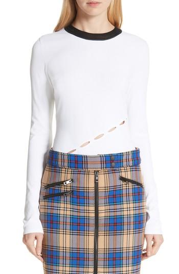 Women's Rag & Bone Eden Slash Detail Top - White