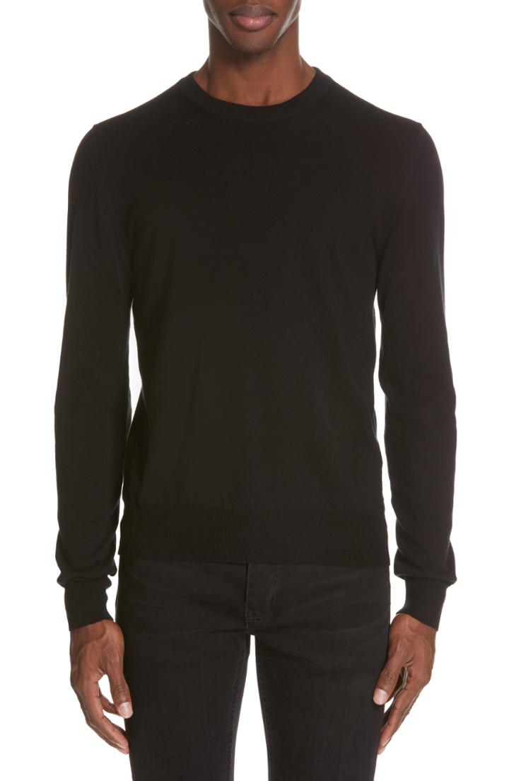 Men's Maison Margiela Wool Blend Sweater - Black