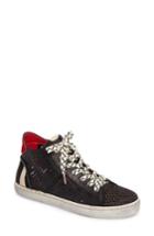Women's Dolce Vita Zeus Genuine Calf Hair Sneaker M - Black