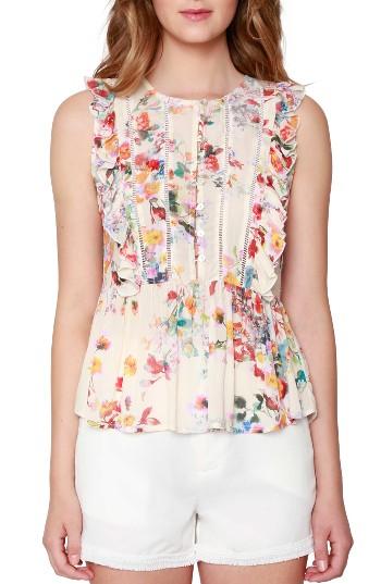 Women's Willow & Clay Ladder Inset Peplum Tank