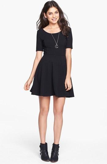 Lush Scoop Back Skater Dress (juniors)