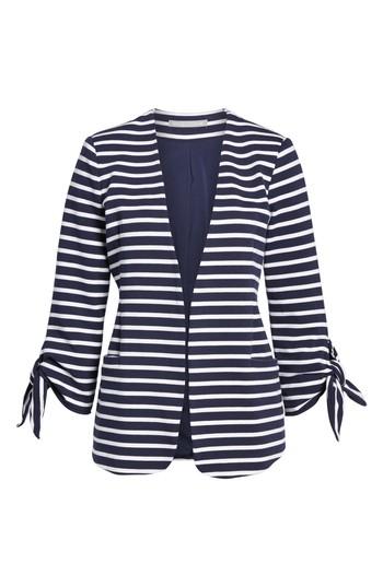 Women's Gibson Tie Sleeve Knit Blazer - Blue