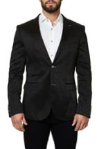 Men's Maceoo Elegance Houndstooth Sport Coat (m) - Black