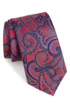 Men's Nordstrom Men's Shop Avalon Paisley Silk Tie, Size X-long - Red
