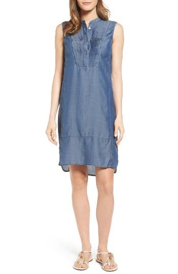 Women's Nic+zoe Pintuck Denim Dress