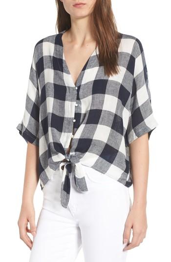 Women's Rails Thea Tie Waist Blouse - Black