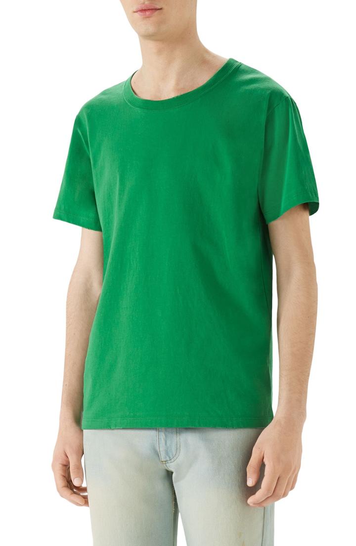 Men's Gucci Stamp Graphic T-shirt, Size - Green