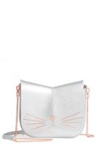 Ted Baker London Kittii Cat Leather Crossbody Bag - Metallic