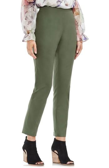 Women's Vince Camuto Side Zip Double Weave Pants - Green