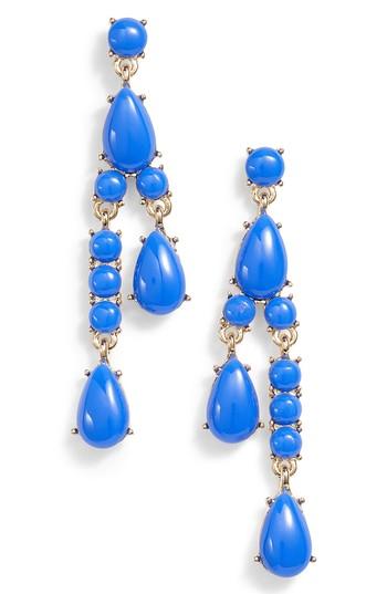 Women's Halogen Resin Stone Linear Earrings