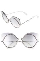 Women's Marc Jacobs 61mm Rimless Cat Eye Sunglasses - Ruthenium