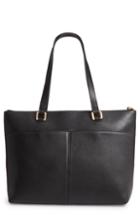 Nordstrom Lexa Pebbled Leather Tote - Black
