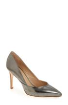 Women's Johnston & Murphy 'vanessa' Pointy Toe Leather Pump .5 M - Metallic