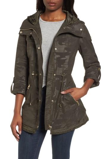 Women's Guess Hooded Anorak - Green