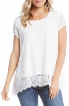 Women's Karen Kane Lace Top - Ivory