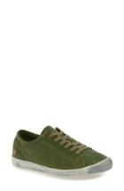 Women's Softinos By Fly London Isla Distressed Sneaker .5-6us / 36eu - Green